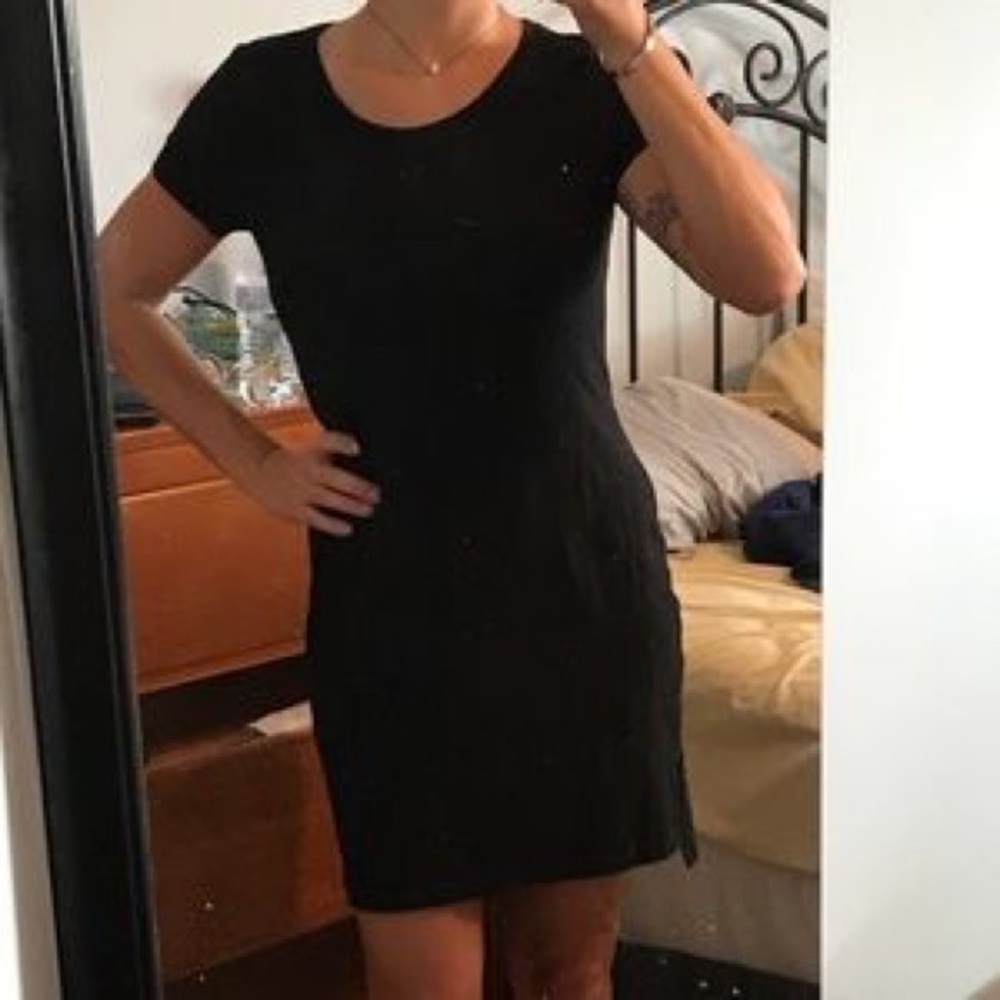 FADED GLORY T SHIRT DRESS BLACK SIZE S